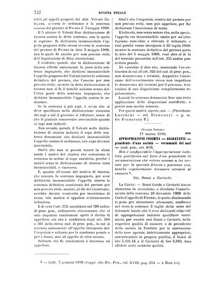 Rivista penale di dottrina, legislazione e giurisprudenza