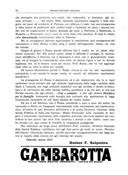 Rivista sanitaria siciliana organo degli Ordini sanitari della Sicilia