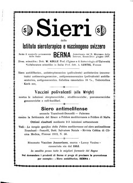 Rivista sanitaria siciliana organo degli Ordini sanitari della Sicilia