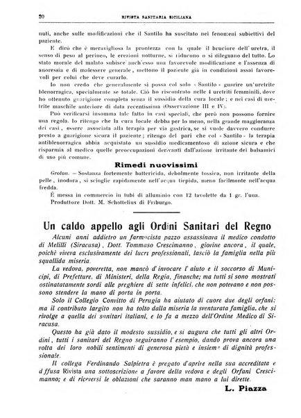 Rivista sanitaria siciliana organo degli Ordini sanitari della Sicilia