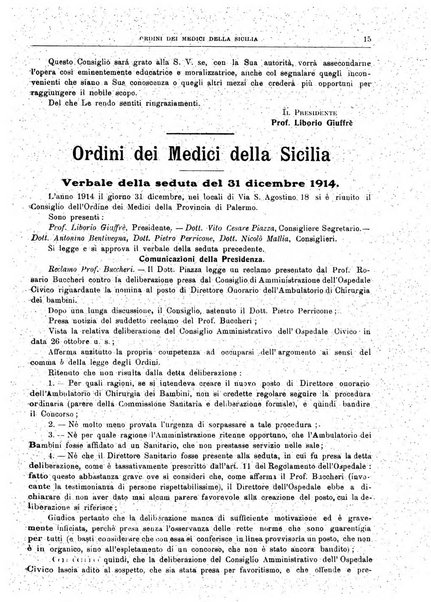 Rivista sanitaria siciliana organo degli Ordini sanitari della Sicilia