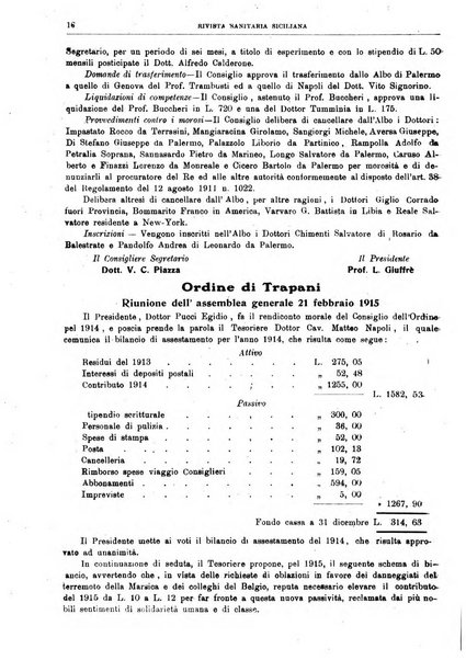 Rivista sanitaria siciliana organo degli Ordini sanitari della Sicilia