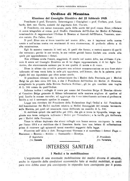 Rivista sanitaria siciliana organo degli Ordini sanitari della Sicilia