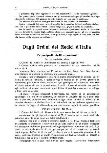 Rivista sanitaria siciliana organo degli Ordini sanitari della Sicilia