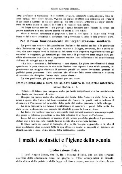 Rivista sanitaria siciliana organo degli Ordini sanitari della Sicilia