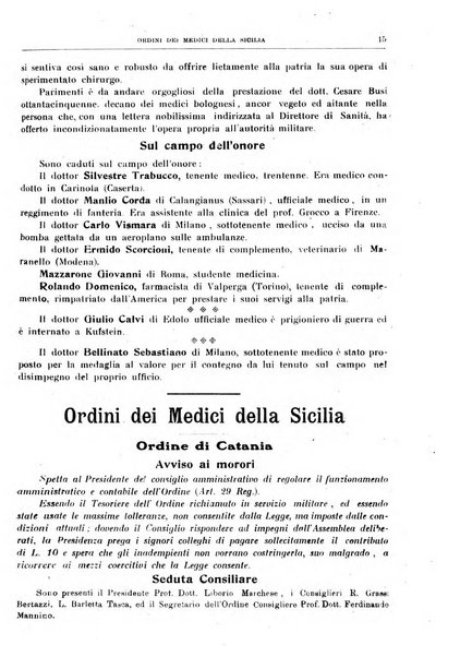 Rivista sanitaria siciliana organo degli Ordini sanitari della Sicilia