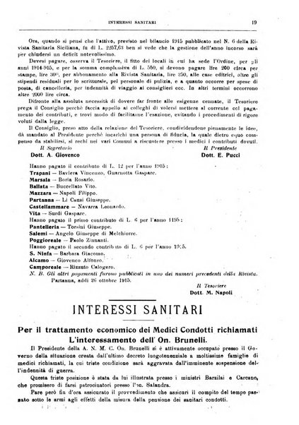 Rivista sanitaria siciliana organo degli Ordini sanitari della Sicilia