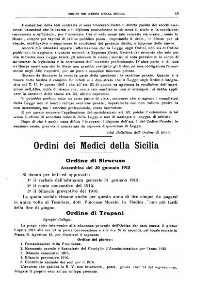 Rivista sanitaria siciliana organo degli Ordini sanitari della Sicilia