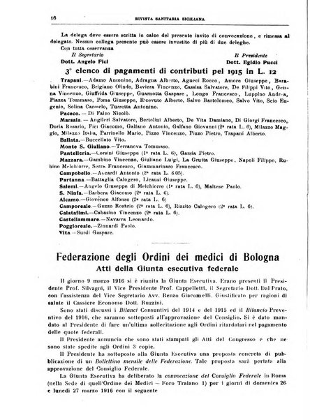 Rivista sanitaria siciliana organo degli Ordini sanitari della Sicilia