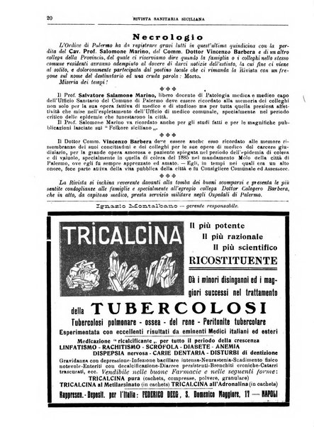 Rivista sanitaria siciliana organo degli Ordini sanitari della Sicilia