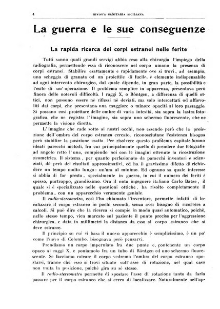 Rivista sanitaria siciliana organo degli Ordini sanitari della Sicilia