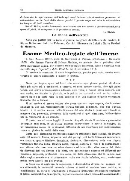 Rivista sanitaria siciliana organo degli Ordini sanitari della Sicilia