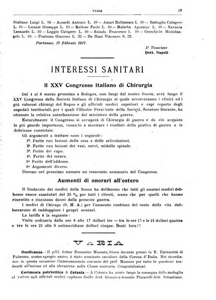 Rivista sanitaria siciliana organo degli Ordini sanitari della Sicilia