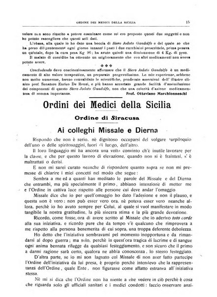 Rivista sanitaria siciliana organo degli Ordini sanitari della Sicilia