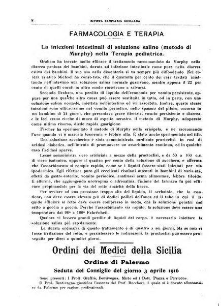 Rivista sanitaria siciliana organo degli Ordini sanitari della Sicilia