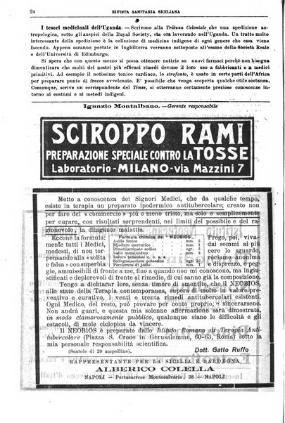 Rivista sanitaria siciliana organo degli Ordini sanitari della Sicilia