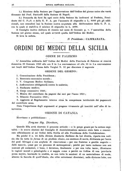 Rivista sanitaria siciliana organo degli Ordini sanitari della Sicilia