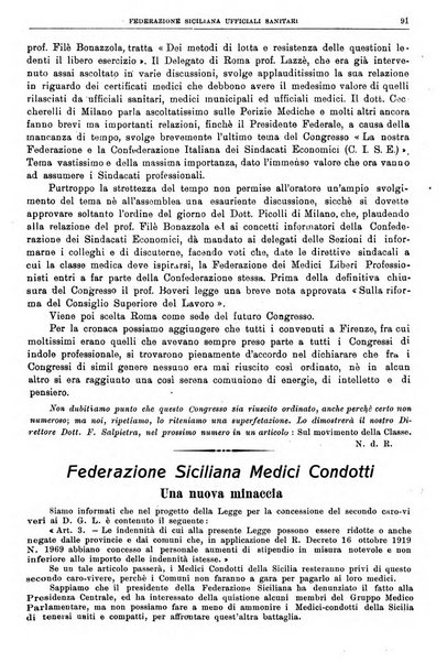 Rivista sanitaria siciliana organo degli Ordini sanitari della Sicilia