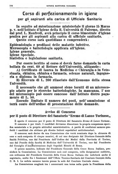 Rivista sanitaria siciliana organo degli Ordini sanitari della Sicilia