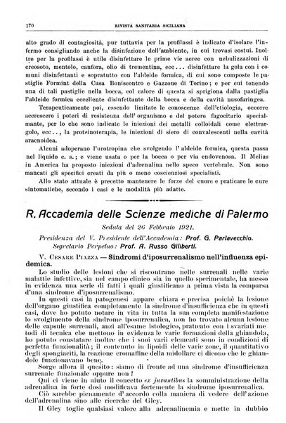 Rivista sanitaria siciliana organo degli Ordini sanitari della Sicilia