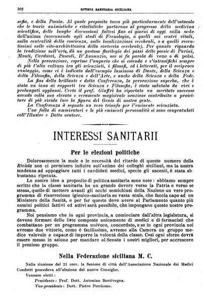 Rivista sanitaria siciliana organo degli Ordini sanitari della Sicilia