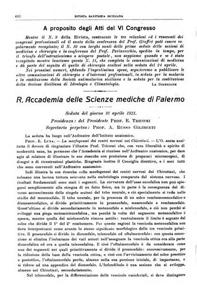 Rivista sanitaria siciliana organo degli Ordini sanitari della Sicilia