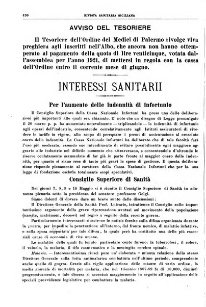 Rivista sanitaria siciliana organo degli Ordini sanitari della Sicilia