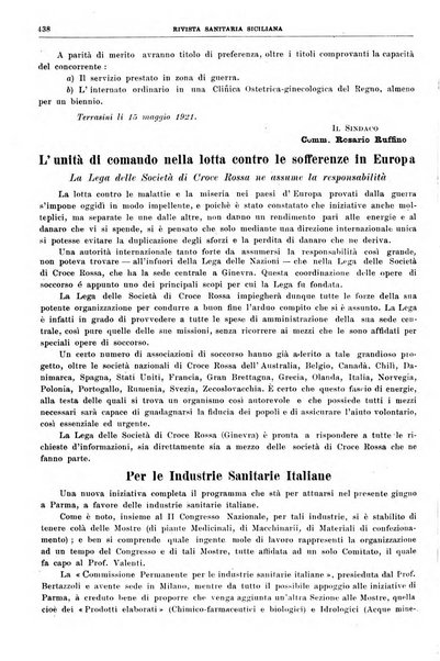 Rivista sanitaria siciliana organo degli Ordini sanitari della Sicilia