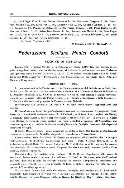 Rivista sanitaria siciliana organo degli Ordini sanitari della Sicilia