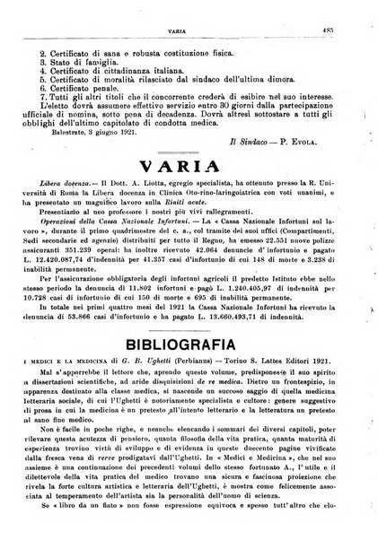 Rivista sanitaria siciliana organo degli Ordini sanitari della Sicilia