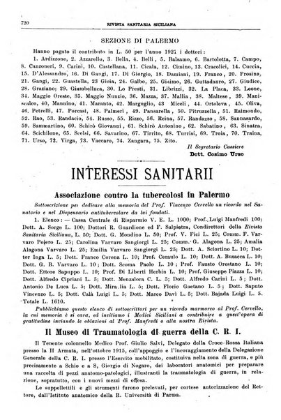 Rivista sanitaria siciliana organo degli Ordini sanitari della Sicilia