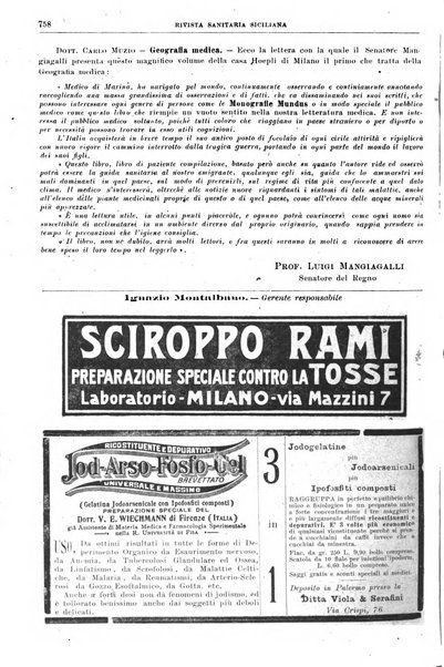 Rivista sanitaria siciliana organo degli Ordini sanitari della Sicilia