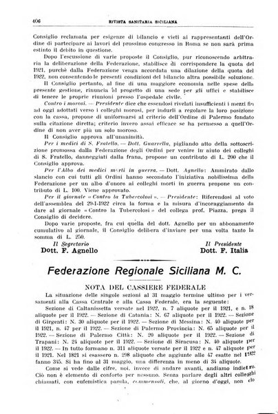 Rivista sanitaria siciliana organo degli Ordini sanitari della Sicilia