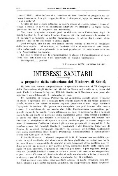 Rivista sanitaria siciliana organo degli Ordini sanitari della Sicilia