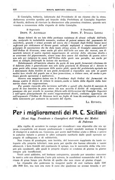 Rivista sanitaria siciliana organo degli Ordini sanitari della Sicilia