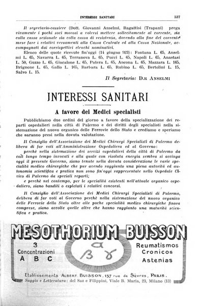 Rivista sanitaria siciliana organo degli Ordini sanitari della Sicilia