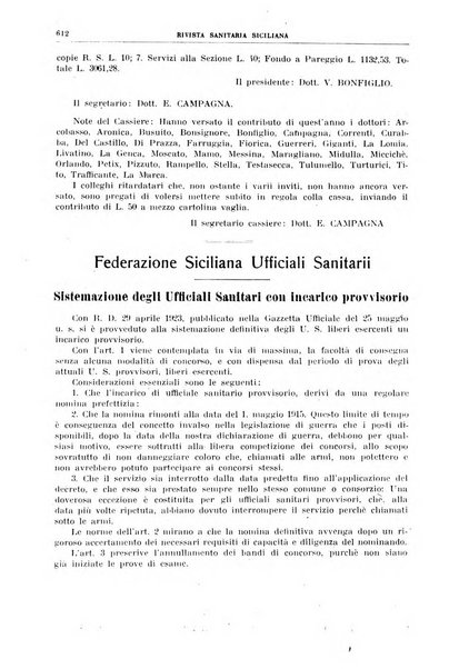 Rivista sanitaria siciliana organo degli Ordini sanitari della Sicilia