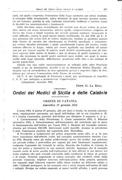 Rivista sanitaria siciliana organo degli Ordini sanitari della Sicilia