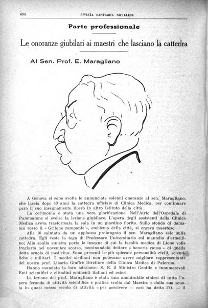 Rivista sanitaria siciliana organo degli Ordini sanitari della Sicilia