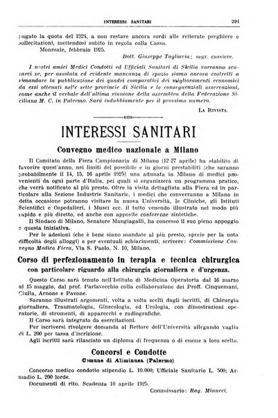 Rivista sanitaria siciliana organo degli Ordini sanitari della Sicilia