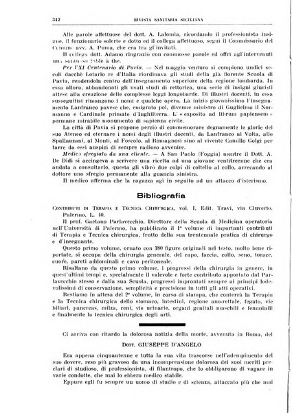 Rivista sanitaria siciliana organo degli Ordini sanitari della Sicilia