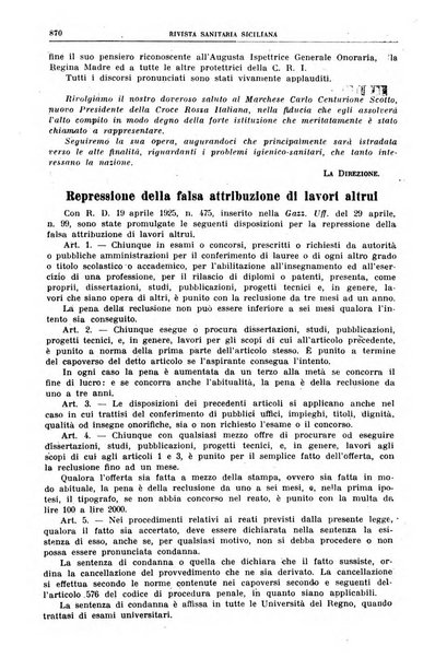 Rivista sanitaria siciliana organo degli Ordini sanitari della Sicilia