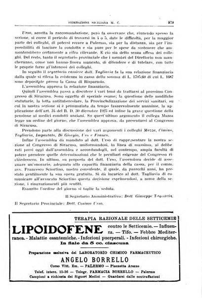 Rivista sanitaria siciliana organo degli Ordini sanitari della Sicilia