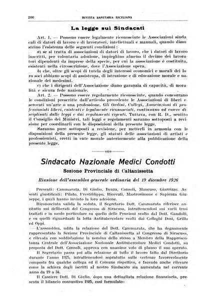 Rivista sanitaria siciliana organo degli Ordini sanitari della Sicilia