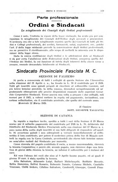 Rivista sanitaria siciliana organo degli Ordini sanitari della Sicilia