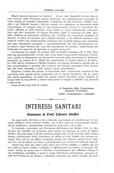 Rivista sanitaria siciliana organo degli Ordini sanitari della Sicilia