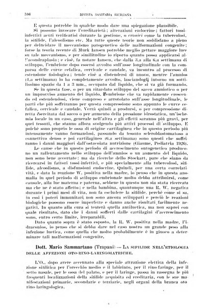 Rivista sanitaria siciliana organo degli Ordini sanitari della Sicilia