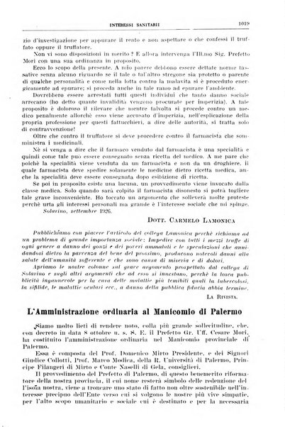 Rivista sanitaria siciliana organo degli Ordini sanitari della Sicilia