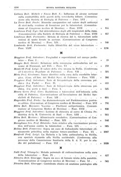 Rivista sanitaria siciliana organo degli Ordini sanitari della Sicilia