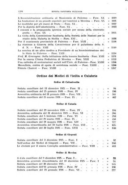 Rivista sanitaria siciliana organo degli Ordini sanitari della Sicilia